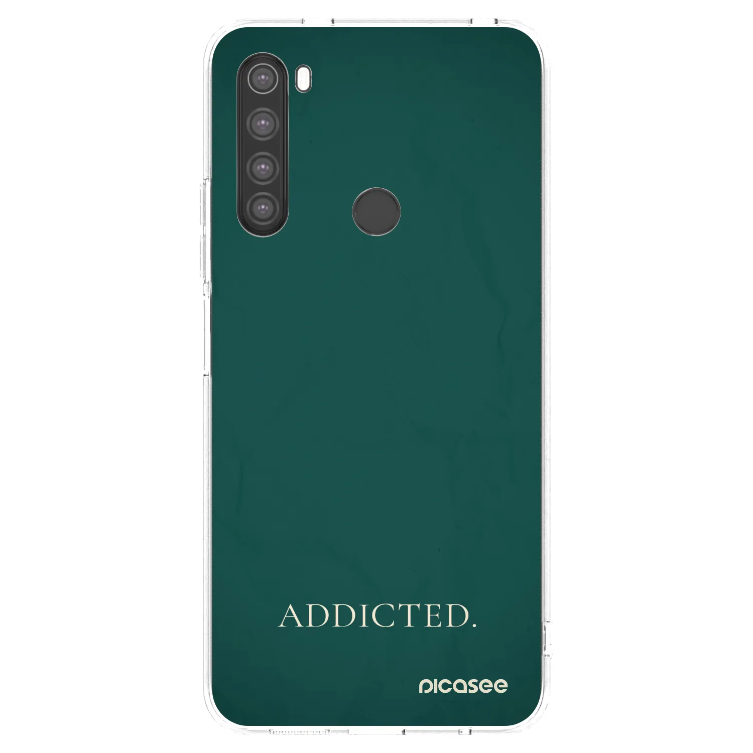Picasee silikonska prozirna maskica za Xiaomi Redmi Note 8 - Addicted