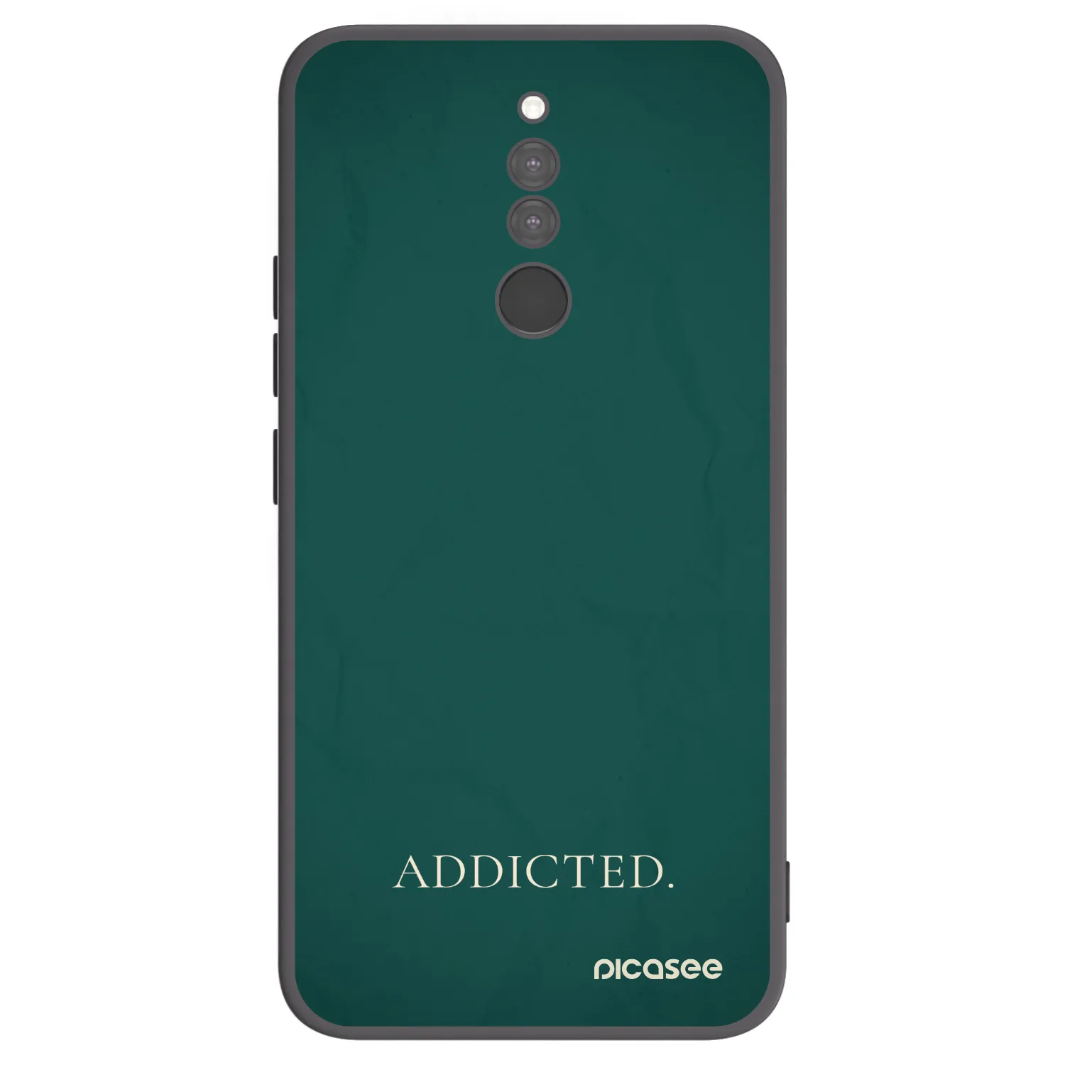 Picasee crna silikonska maskica za Xiaomi Redmi 8 - Addicted