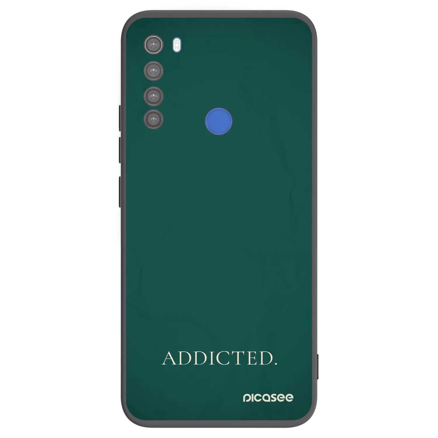 Picasee crna silikonska maskica za Xiaomi Redmi Note 8T - Addicted