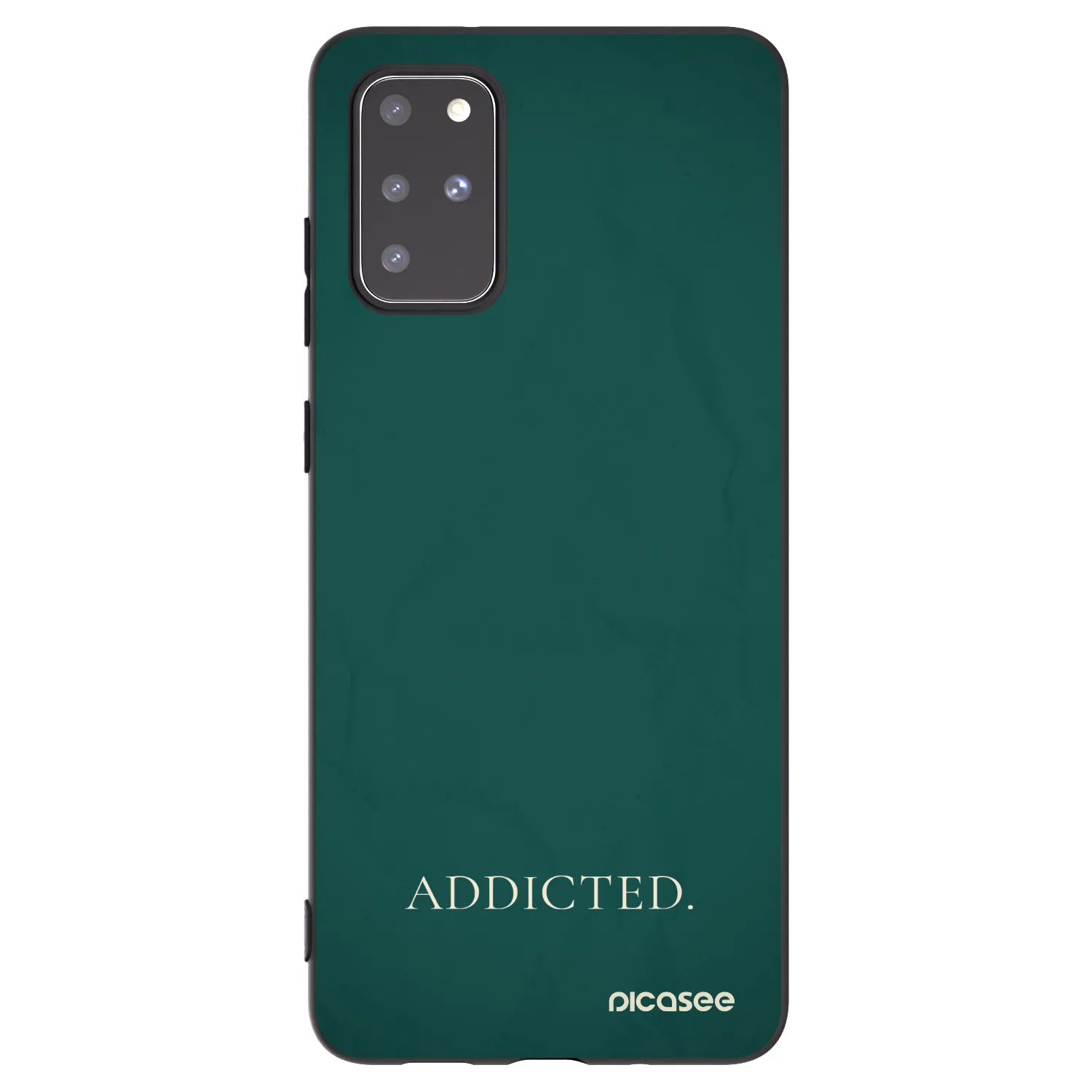 Picasee crna silikonska maskica za Samsung Galaxy S20+ G985F - Addicted