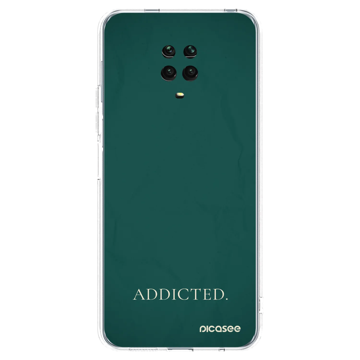 Picasee silikonska prozirna maskica za Xiaomi Redmi Note 9 Pro - Addicted