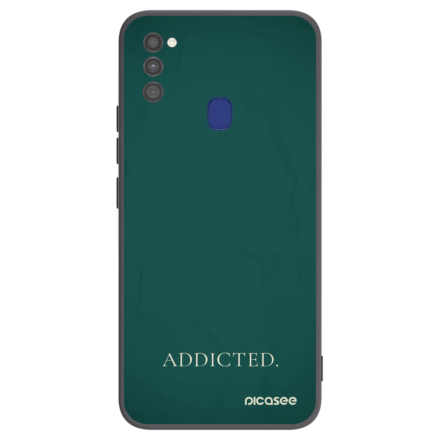 Picasee crna silikonska maskica za Samsung Galaxy M21 M215F - Addicted