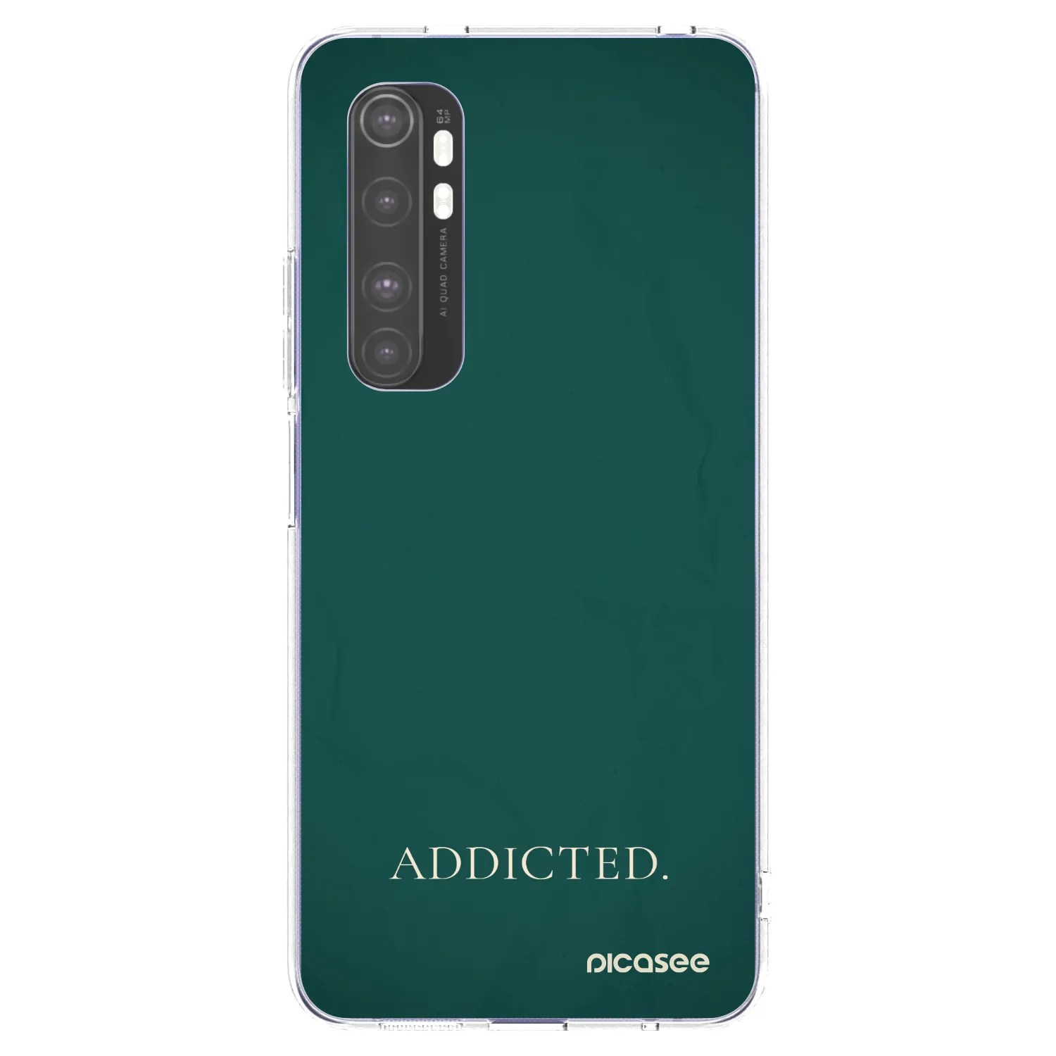 Picasee silikonska prozirna maskica za Xiaomi Mi Note 10 Lite - Addicted