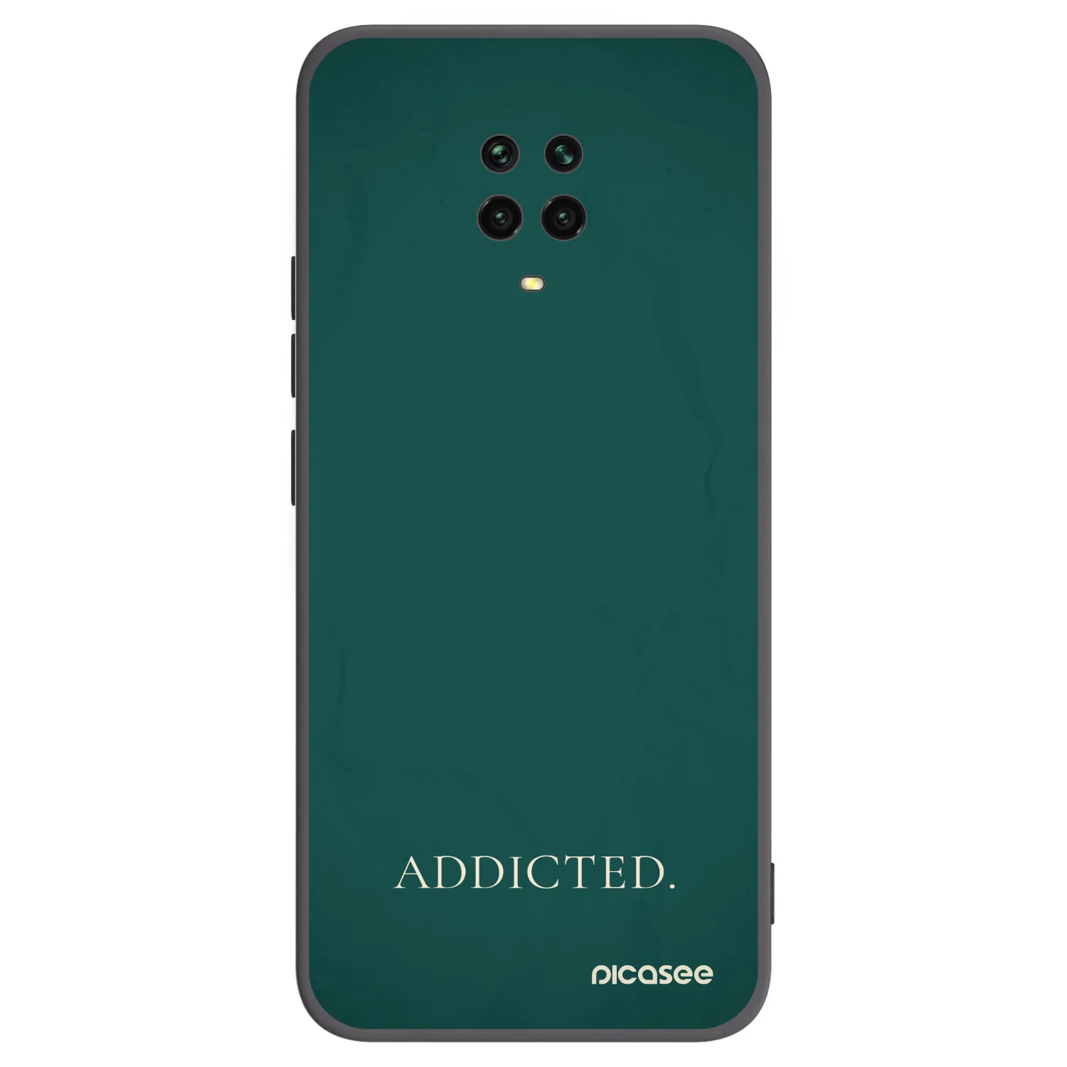 Picasee crna silikonska maskica za Xiaomi Redmi Note 9S - Addicted