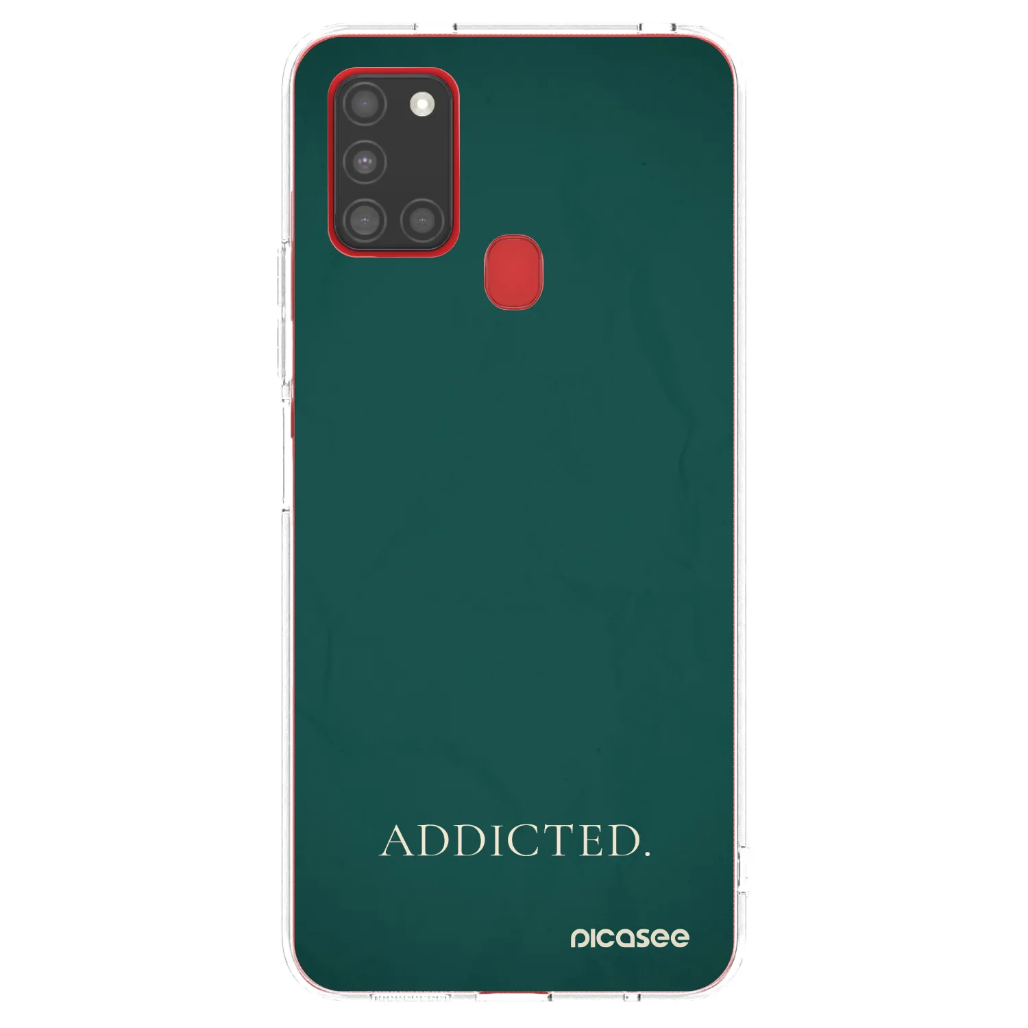 Picasee silikonska prozirna maskica za Samsung Galaxy A21s - Addicted