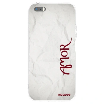 Picasee silikonska prozirna maskica za Apple iPhone 5/5S/SE - Amor