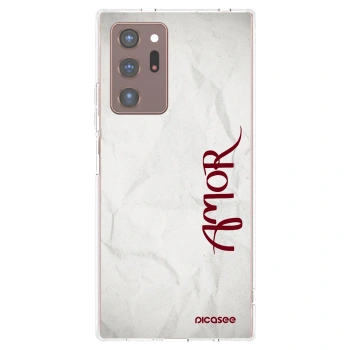 Picasee silikonska prozirna maskica za Samsung Galaxy Note 20 Ultra - Amor