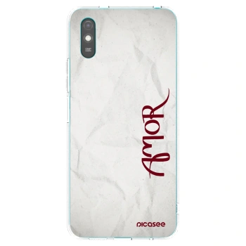 Picasee silikonska prozirna maskica za Xiaomi Redmi 9A - Amor