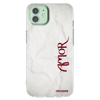 Picasee silikonska prozirna maskica za Apple iPhone 12 - Amor