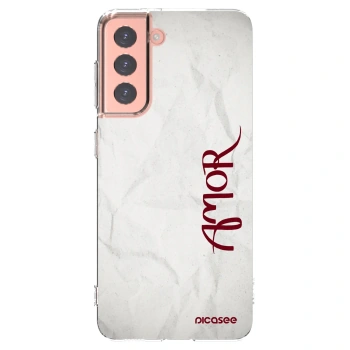 Picasee silikonska prozirna maskica za Samsung Galaxy S21 5G G991B - Amor
