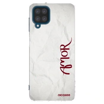 Picasee silikonska prozirna maskica za Samsung Galaxy A12 A125F - Amor