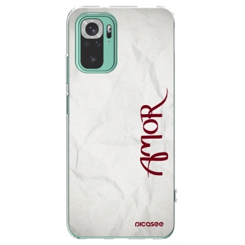Picasee silikonska prozirna maskica za Xiaomi Redmi Note 10 Pro - Amor