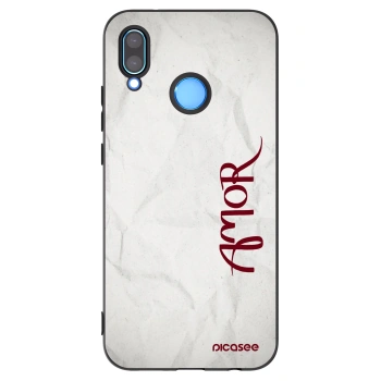 Picasee crna silikonska maskica za Huawei P20 Lite - Amor