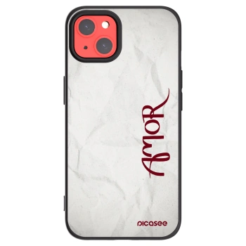 Picasee crna silikonska maskica za Apple iPhone 13 - Amor