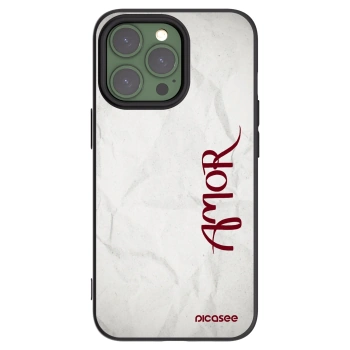 Picasee crna silikonska maskica za Apple iPhone 13 Pro - Amor