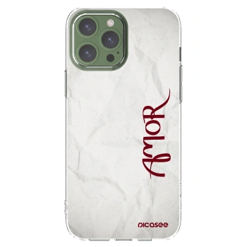 Picasee silikonska prozirna maskica za Apple iPhone 13 Pro Max - Amor