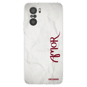 Picasee silikonska prozirna maskica za Xiaomi Poco F3 - Amor