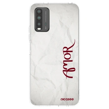 Picasee crna silikonska maskica za Xiaomi Redmi 9T - Amor