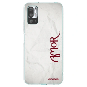 Picasee silikonska prozirna maskica za Xiaomi Redmi Note 10 5G - Amor