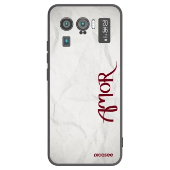 Picasee crna silikonska maskica za Xiaomi Mi 11 Ultra - Amor
