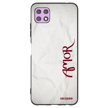 Picasee crna silikonska maskica za Samsung Galaxy A22 A226B 5G - Amor
