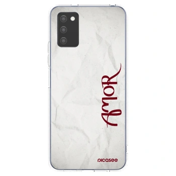 Picasee silikonska prozirna maskica za Samsung Galaxy A02s A025G - Amor