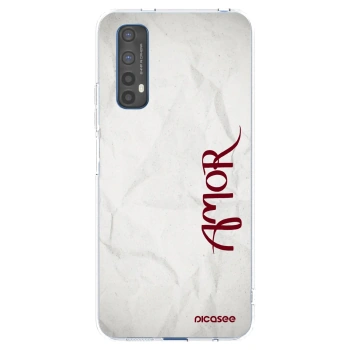 Picasee silikonska prozirna maskica za Realme 7 - Amor