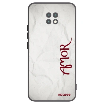 Picasee crna silikonska maskica za Xiaomi Redmi Note 9T - Amor