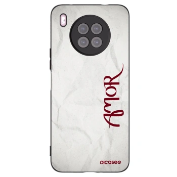 Picasee crna silikonska maskica za Huawei Nova 8i - Amor