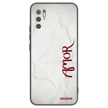 Picasee crna silikonska maskica za Xiaomi Poco M3 Pro 5G - Amor