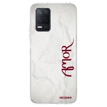 Picasee silikonska prozirna maskica za Realme 8 5G - Amor