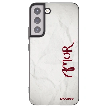 Picasee crna silikonska maskica za Samsung Galaxy S22+ 5G - Amor