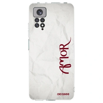 Picasee silikonska prozirna maskica za Xiaomi Redmi Note 11S 4G - Amor