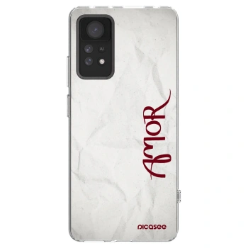 Picasee silikonska prozirna maskica za Xiaomi Redmi Note 11 Pro 5G - Amor