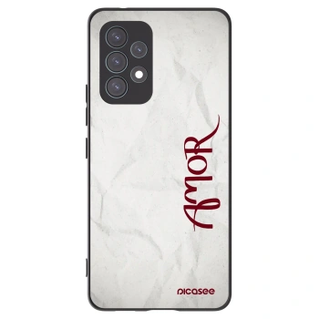Picasee crna silikonska maskica za Samsung Galaxy A53 5G A536 - Amor