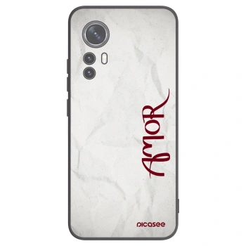 Picasee crna silikonska maskica za Xiaomi 12 - Amor