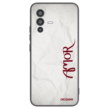Picasee crna silikonska maskica za Vivo V23 5G - Amor