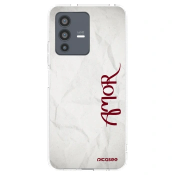 Picasee silikonska prozirna maskica za Vivo V23 5G - Amor