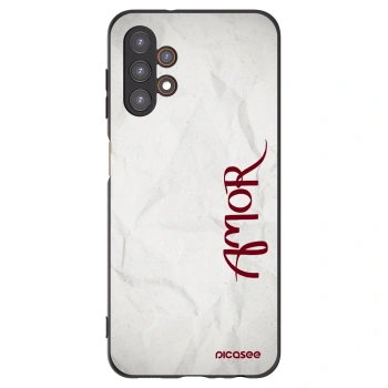 Picasee crna silikonska maskica za Samsung Galaxy A13 4G A135 - Amor