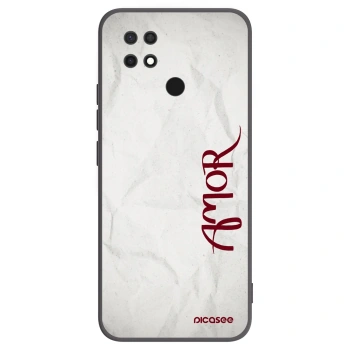 Picasee crna silikonska maskica za Xiaomi Redmi 10C - Amor