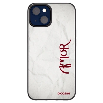 Picasee crna silikonska maskica za Apple iPhone 14 - Amor