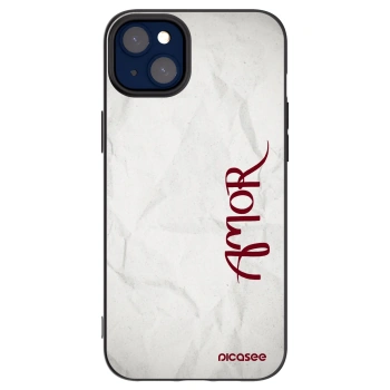 Picasee crna silikonska maskica za Apple iPhone 14 Plus - Amor