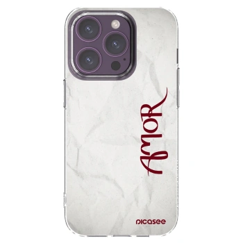 Picasee silikonska prozirna maskica za Apple iPhone 14 Pro - Amor