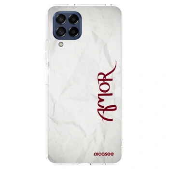 Picasee silikonska prozirna maskica za Samsung Galaxy M53 5G - Amor