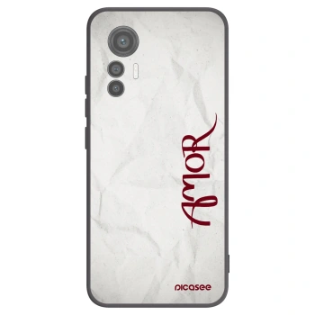 Picasee crna silikonska maskica za Xiaomi 12 Lite - Amor