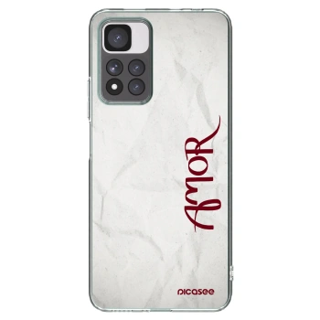 Picasee silikonska prozirna maskica za Xiaomi Redmi Note 11 Pro+ 5G - Amor