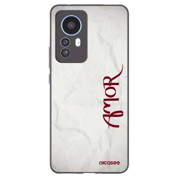 Picasee crna silikonska maskica za Xiaomi 12T Pro - Amor