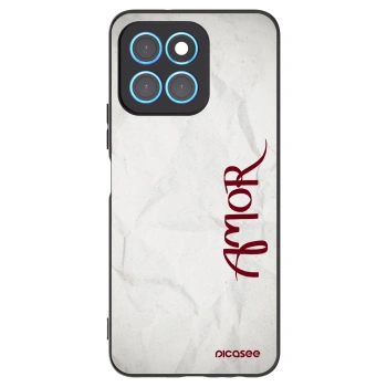 Picasee crna silikonska maskica za Honor X8 5G - Amor