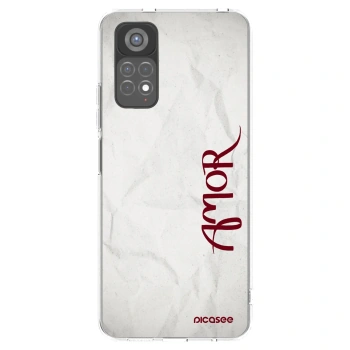 Picasee silikonska prozirna maskica za Xiaomi Redmi Note 11S 5G - Amor