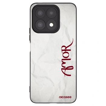 Picasee crna silikonska maskica za Honor X8a - Amor